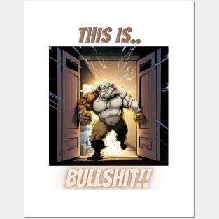 This Is Bullshit, Buff Superhero Bulldog Posters and Art